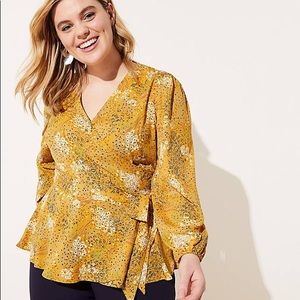 Loft | Floral Wrap Top